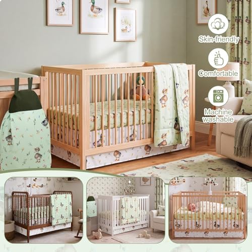 Hahafelt 4 Pieces Crib Bedding Set - Image 5