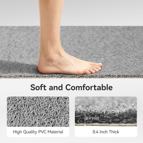 Asvin Soft Textured Bath, Tub Mat, 47x16 Inch, Phthalate Free, Non Slip Comfort - Image 5