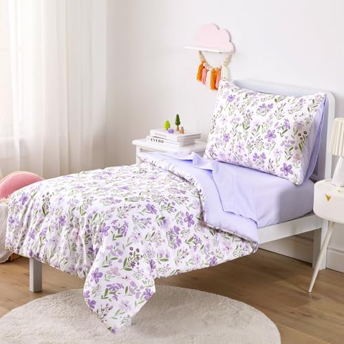 Wake In Cloud - Floral Toddler Bedding Set - Image 2