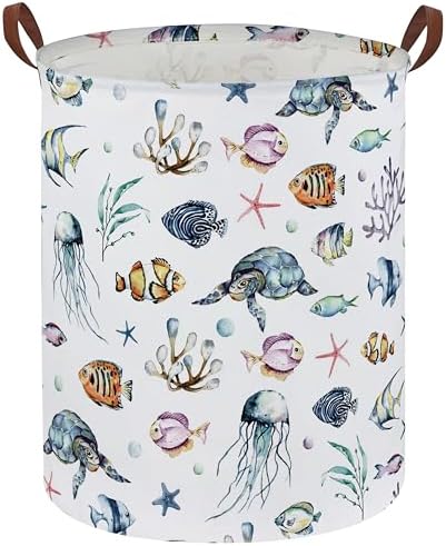 Kids Laundry Hamper, Ocean Laundry Basket Collapsible Boys and Girls Storage by Sanjiaofen