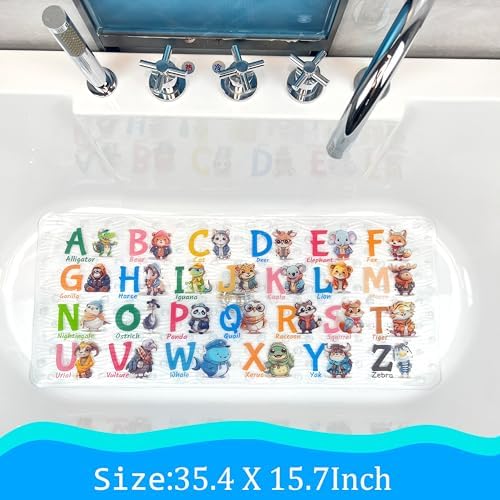 BEEHOMEE Kids Bath Mat for Tub, Non-Slip Toddler Bathtub Mat - Image 2