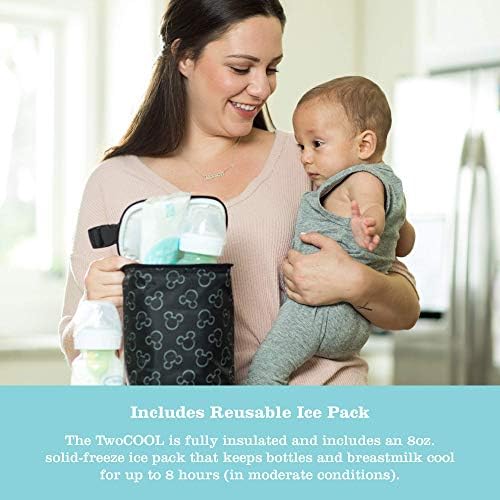 J.L. Childress Disney Baby Bottle Bag Breastmilk Cooler 2-4 Bottles - Image 4