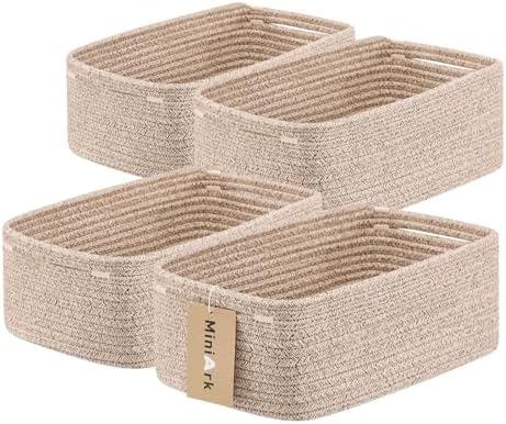 MiniArk Small Storage Baskets for Organizing | Closet Organizer Bins | Shelf by MiniArkStorageBasketsHome