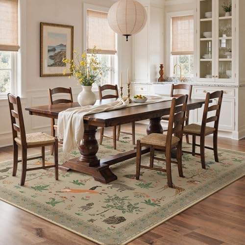 BESBLEE 10X14 Washable Area Rug - Image 3