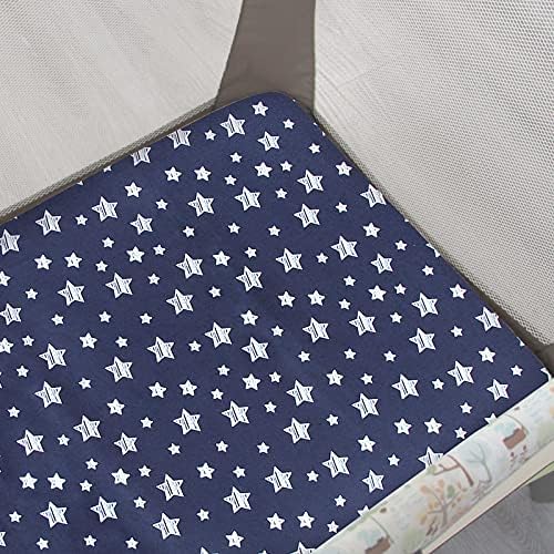 Pack and Play Sheets Boy, Mini Crib Sheets, Stretchy Playard Fitted Sheet - Image 3