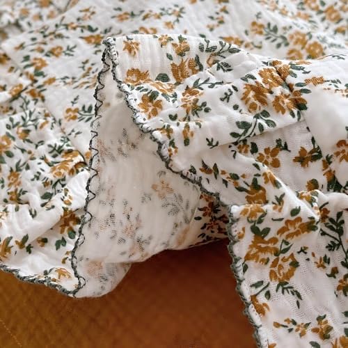 BuLuTu Shabby Chic Hibiscus Floral Pillowcase Standard Size - Image 4