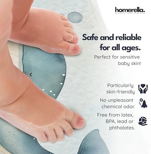 homerella Bathtub Mat Non Slip Kids 40x16 Baby Bath Mat Non Slip Anti Mold - Image 2
