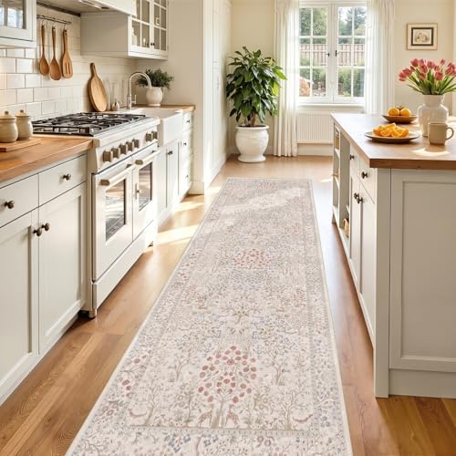 Cream Woodland 2.6x8 Runner Rug - Image 3