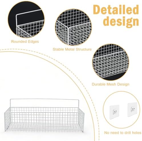 Bath Toy Storage, 2 Pack Metal Mesh Bath Toys Organizer - Image 2