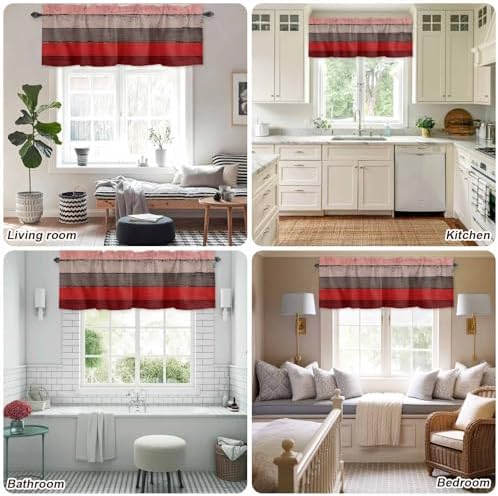 Farmhouse Kitchen Curtains Valances - Image 5