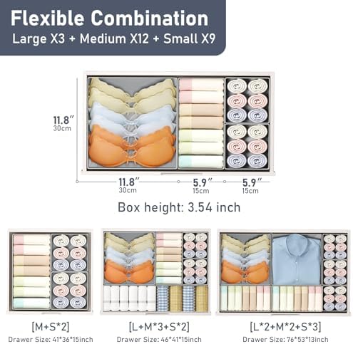 DIMJ Drawer Organizer Clothes Storage - Image 2