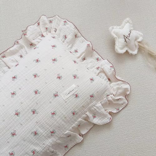 BuLuTu Muslin Cotton Toddler Pillowcase Standard Size 20"x26", Berry Pattern - Image 3
