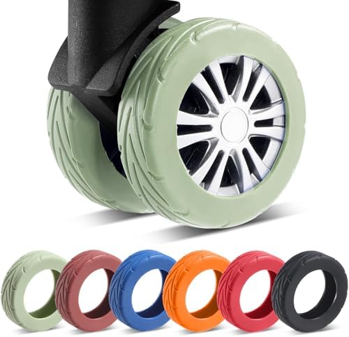 8Pcs Upgrade Luggage Wheel Covers, Travel Accessories by Wanzhuango