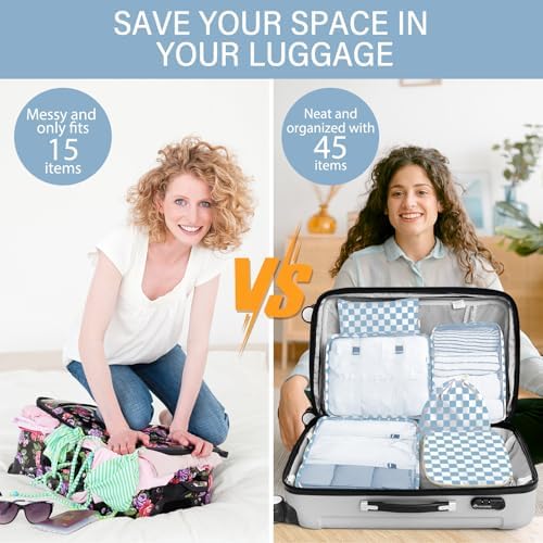 8 Set Packing Cubes for Travel, Luggage Packing Organizers Accessories Large - Image 5