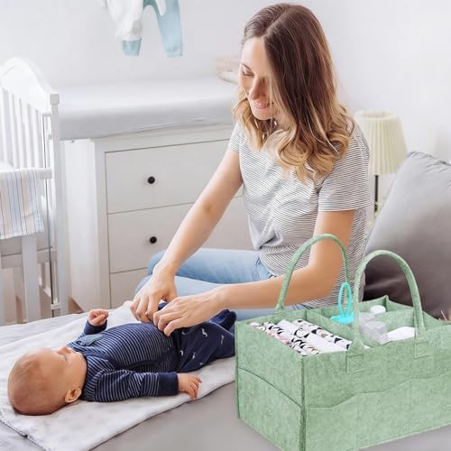2 Pack Diaper Caddy Organizer, Portable Baby Caddy Organizer - Image 7