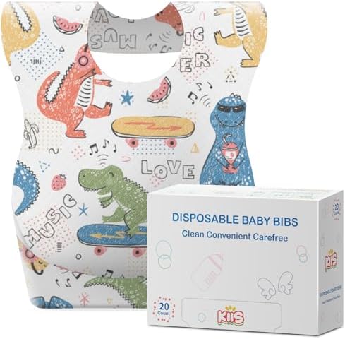 KIIS Disposable Baby Bibs for Travel by KIIS