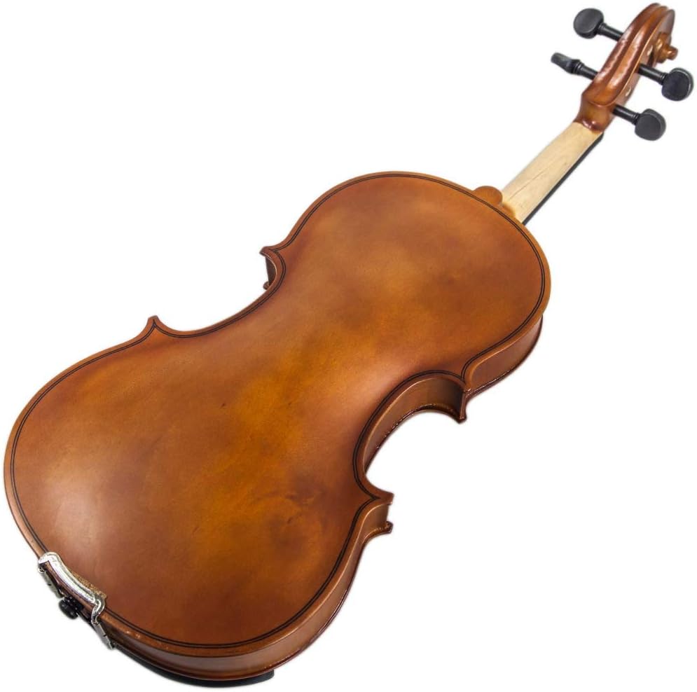 Paititi Artist-100 Student Violin Starter Kit with Brazilwood Bow Lightweight Case, Pitchpipe, Extra Strings and Rosin (1/16)