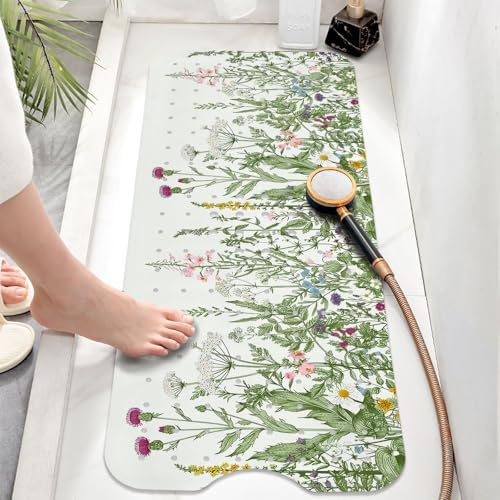 Non Slip Bathtub Mat, Flower Bath Mat - Image 6