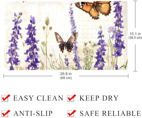 Shower Mat Bathtub Mat, 26.8x15.1 inch, Non-Slip Bath Mat - Image 4