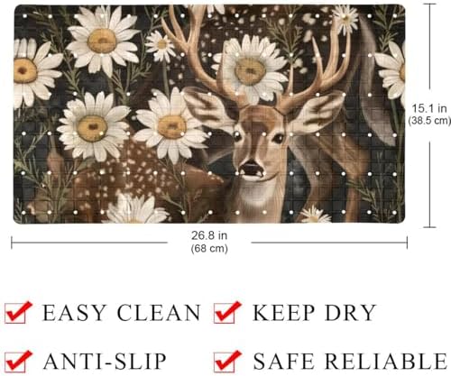 Non Slip Shower Mat Bathtub Mat 15.1x26.8 Inch, Quick Dry Bath Mat - Image 4