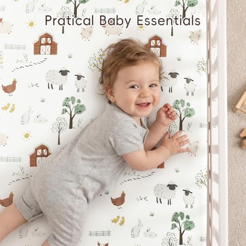 david's kids 3 Pack Fitted Crib Sheets, Ultra Soft Breathable Comfortable Baby - Image 3