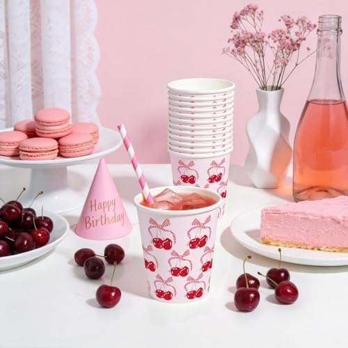 WRAPAHOLIC 9oz Pink Paper Cups - Image 5
