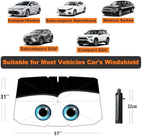 Windshield Sun Shade Umbrella for Car Front Window Sun Visor for Windshield Car - Image 3