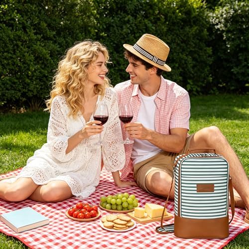 Tirrinia 2 Bottle Wine Cooler Bag Tote - Image 7