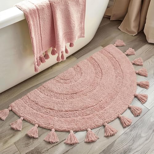 KOEXM Half Circle Boho Bathroom Rugs by KOEXMbringssurprisingproducts