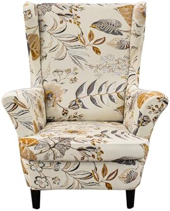 CRFATOP Wingback Chair Covers Wing Armchair Slipcovers by CRFATOP