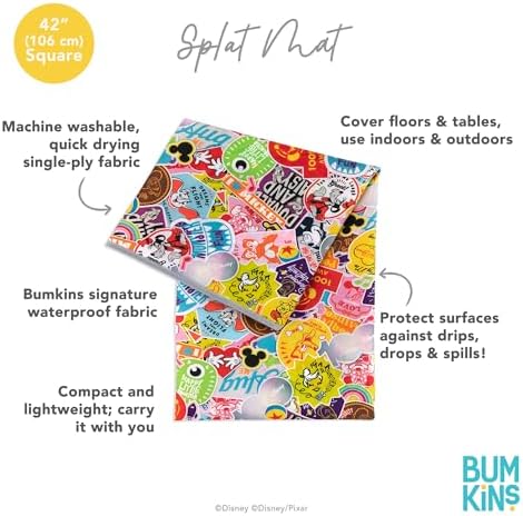 Bumkins Disney Baby Splat Mat for Under High Chair, Babies Toddlers Eating Mess - Image 5