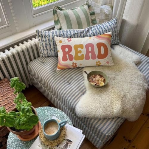 Retro Pastel Classroom Decor 12x20 Read Pillow Cover - Image 6