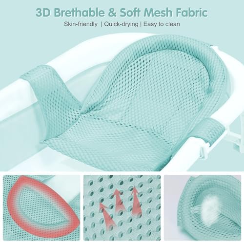 Colorlife Baby Bath Seat Support Net Infant Bathing Seat Support Mat, - Image 6