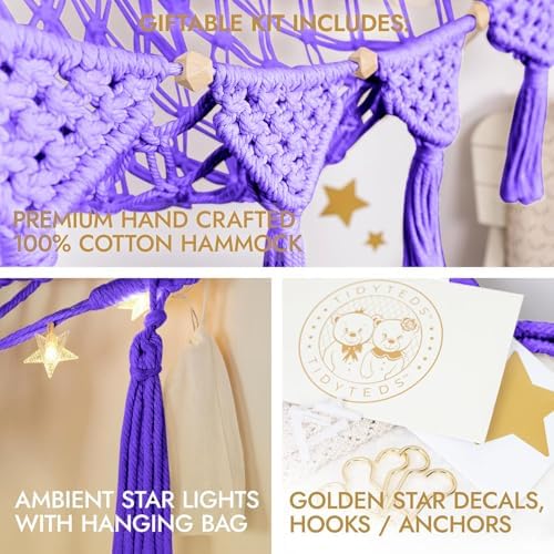 TIDYTEDS Macrame DreamLights Boho Stuffed Animal Storage Net Hammock Extra - Image 2