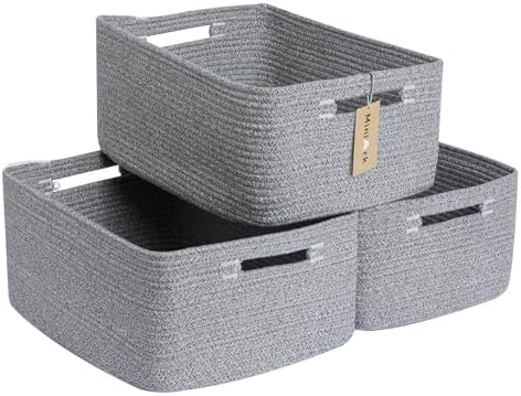 MiniArk Large Storage Baskets for Shelves, Baby Nursery, Toy Baskets Box by MiniArkStorageBasketsHome