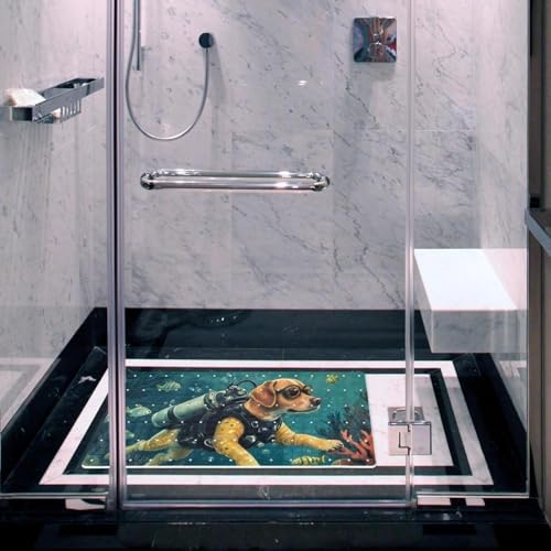 Non Slip Bathtub and Shower Mat 26.8x15.1 inch, Bath Mat - Image 6