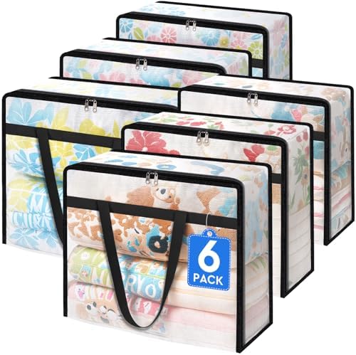 TasticTotes 6 Pack Clear Storage Bags by Unknown