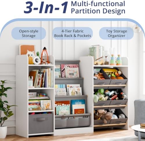 Kids Bookshelf and Toy Storage - Image 3