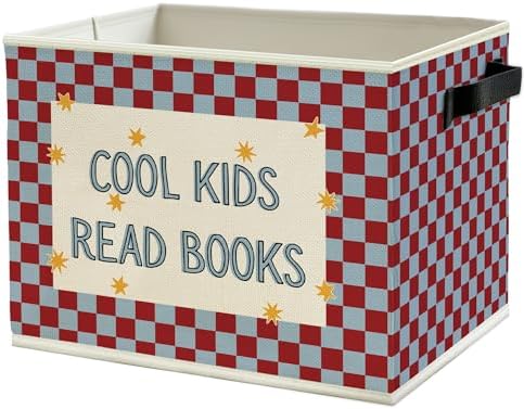 Book Kids Classroom Storage Bins Box by Unknown