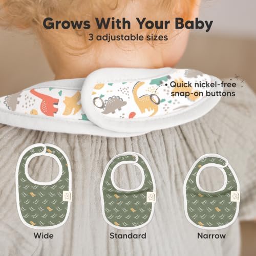 KeaBabies 8-Pack Organic Baby Bibs - Image 4