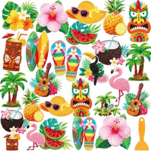 Fullhawl 30 Pcs Tropical Non Slip Shower Stickers, Bathtub Safety by Fullhawl