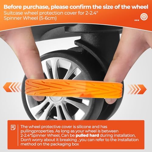 8Pcs Luggage Wheel Covers, Travel Accessories - Image 4