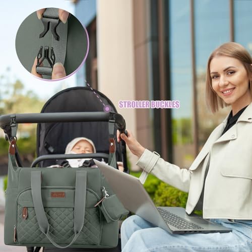 Tuwubi Diaper Bag Tote, Baby Diaper Bag - Image 6