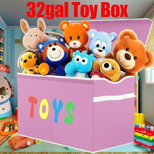 YOLOXO Toy Box Chest, Collapsible Sturdy Storage Bins - Image 3