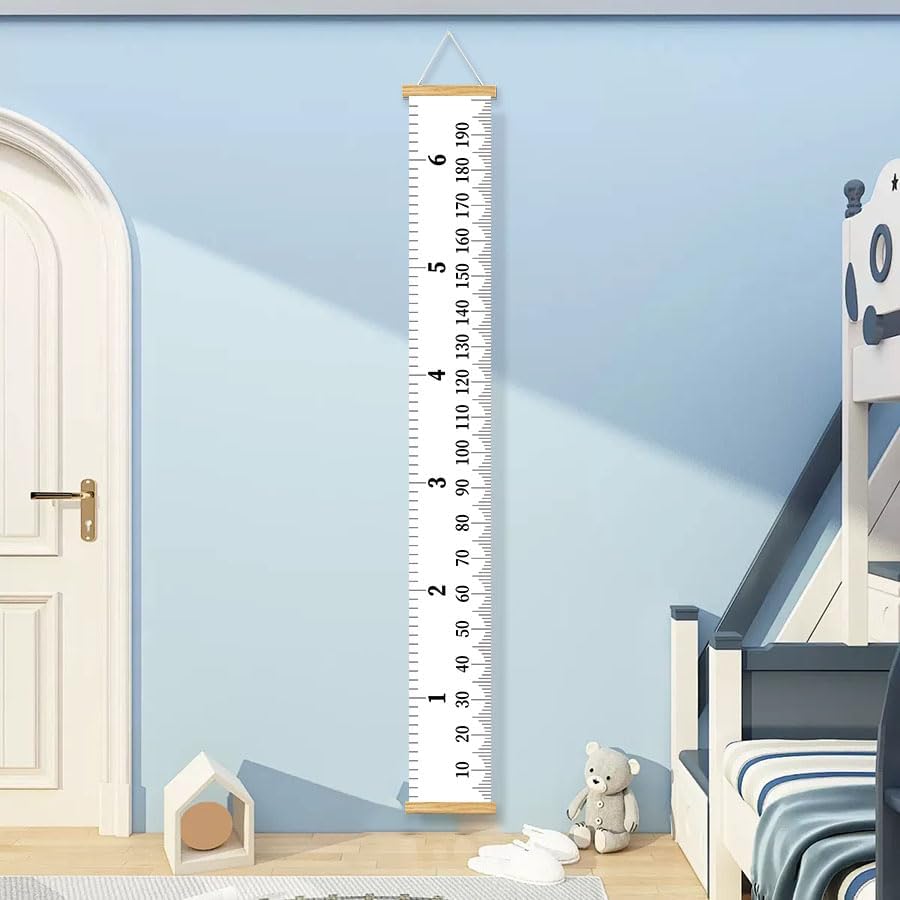 Canvas Baby Kids Growth Chart, Nursery/Playroom Bedroom Art Decor - Image 5