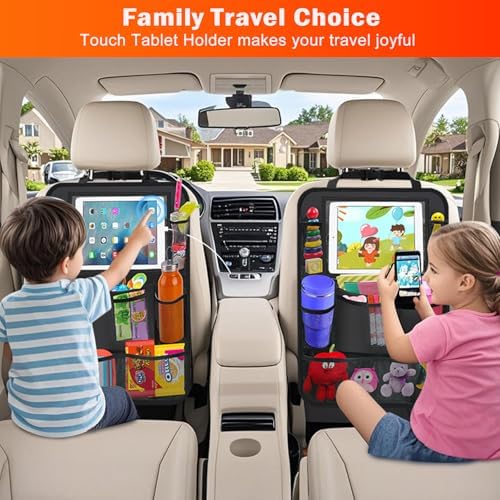 2 Pack Car Backseat Organizer Car Seat Organizer Back Seat Protector - Image 5