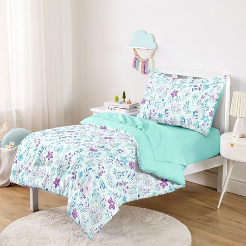 Wake In Cloud - Floral Toddler Bedding Set - Image 2