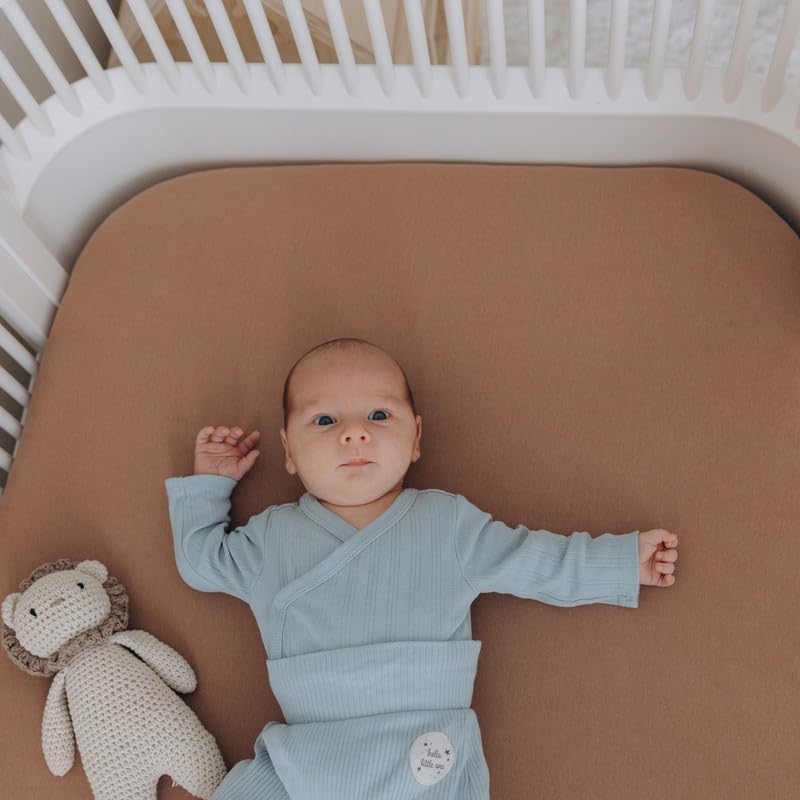 Dreamology Cotton Jersey Crib Sheets Fitted, 100% Cotton Crib Sheet - Image 4
