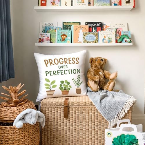 Plant Classroom Homeschool Decor Pillow Cover 18x18 - Image 2