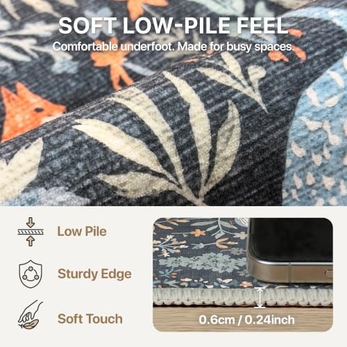 BESBLEE 2X6 Washable Kitchen Runner Rug, Animal Non Slip - Image 4